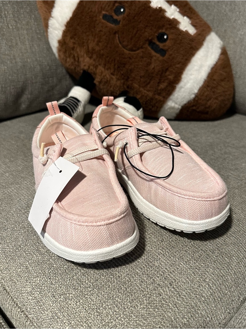 Eddie Bauer Kids Light Pink Slip-On Canvas Sneakers